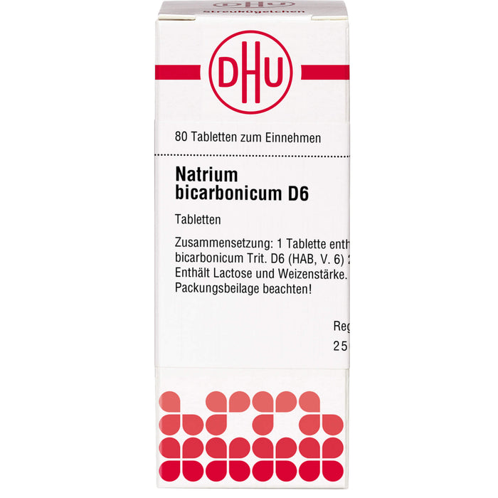 DHU Natrium bicarbonicum D6 Tabletten, 80 pc Tablettes