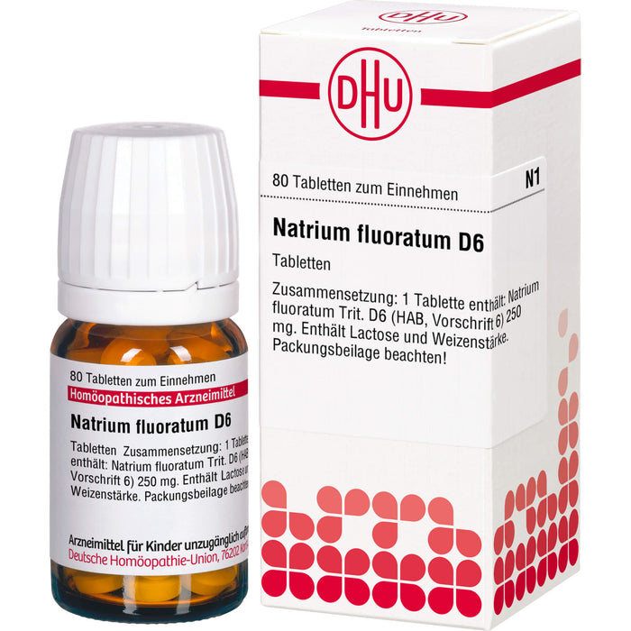 DHU Natrium fluoratum D6 Tabletten, 80 St. Tabletten