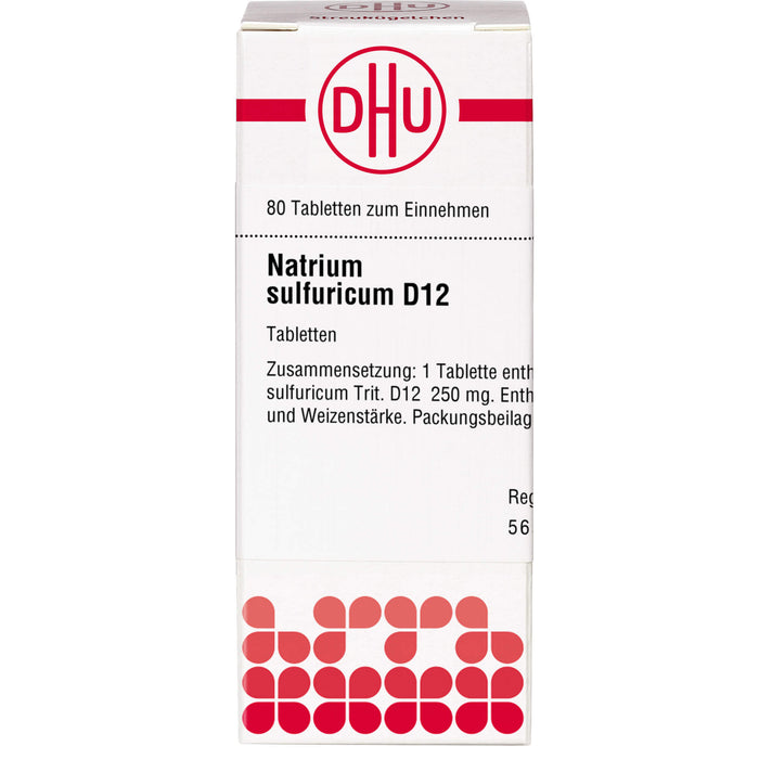 DHU Natrium sulfuricum D12 Tabletten, 80 St. Tabletten