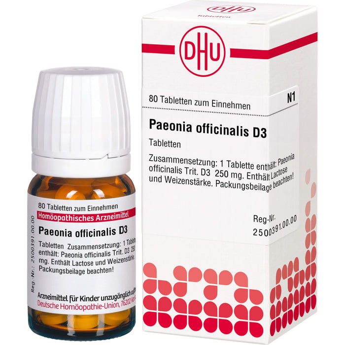 DHU Paeonia officinalis D3 Tabletten, 80 pc Tablettes