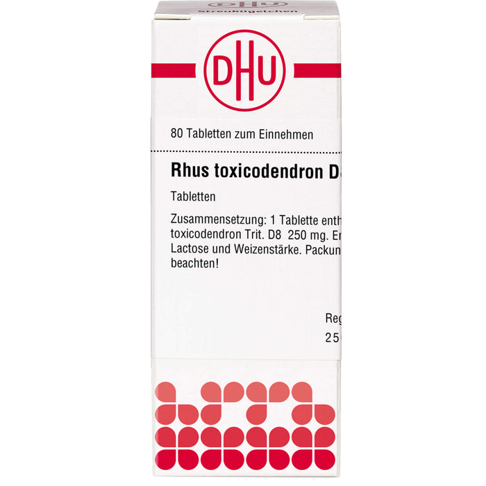 DHU Rhus toxicodendron D8 Tabletten, 80 pc Tablettes