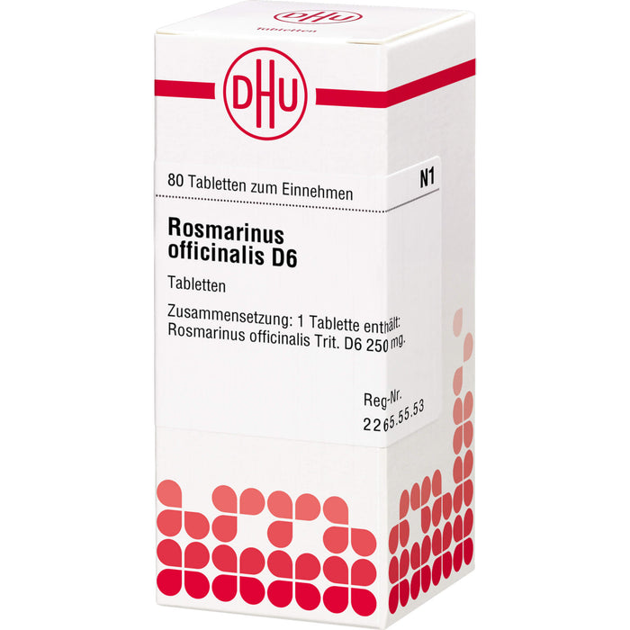 DHU Rosmarinus officinalis D6 Tabletten, 80 pcs. Tablets