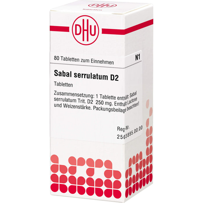 Sabal serrulatum D2 DHU Tabletten, 80 St. Tabletten