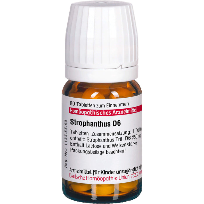 DHU Strophanthus D 6 Tabletten, 80 St. Tabletten