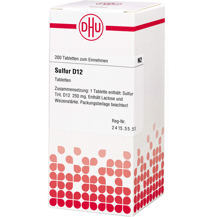 DHU Sulfur D12 Tabletten, 200 St. Tabletten