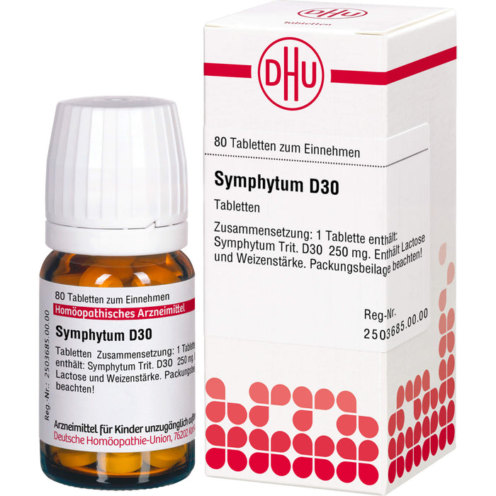 Symphytum D30 DHU Tabletten, 80 St. Tabletten