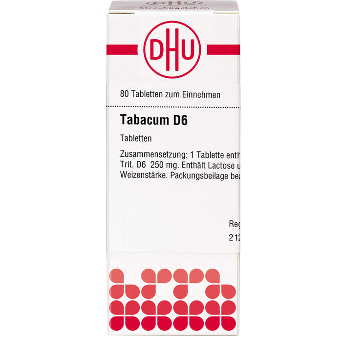 DHU Tabacum D6 Tabletten, 80 pc Tablettes