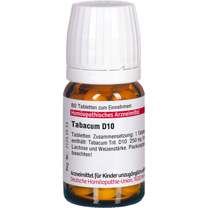 DHU Tabacum D10 Tabletten, 80 pc Tablettes