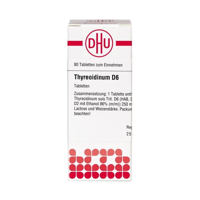 Thyreoidinum D6 DHU Tabletten, 80 St. Tabletten