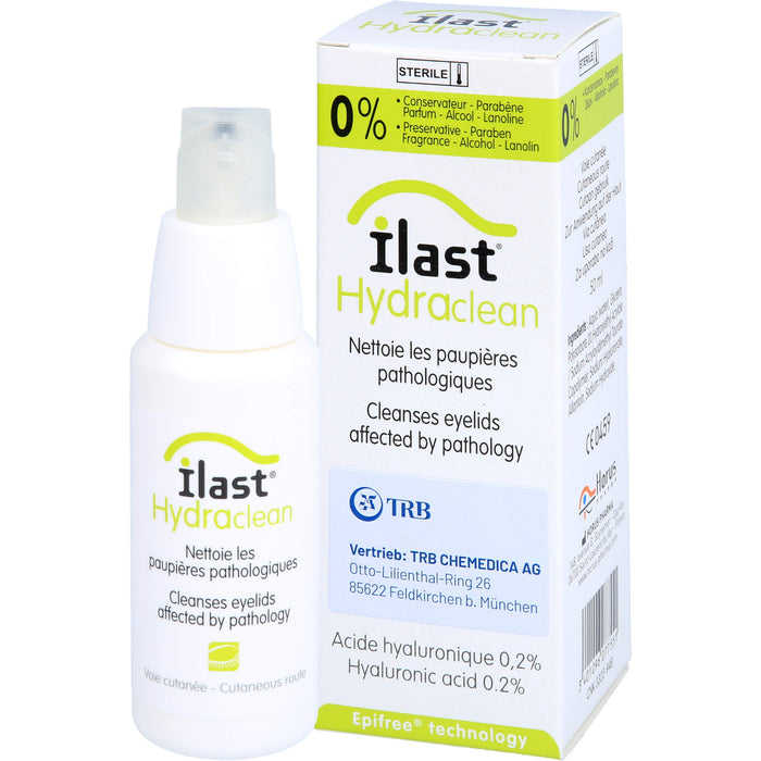 ILAST Hydraclean Gel zur Reinigung erkrankter Augenlider, 50 ml Gel