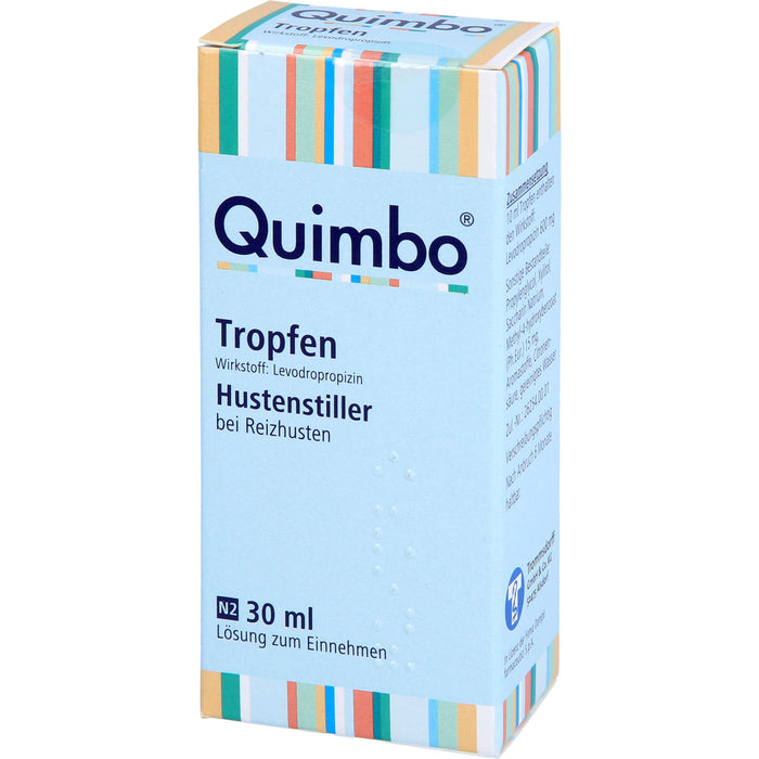 Quimbo Tropfen Hustenstiller bei Reizhusten, 30 ml Lösung