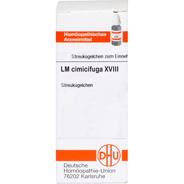 DHU Cimicifuga LM XVIII Streukügelchen, 5 g Globuli