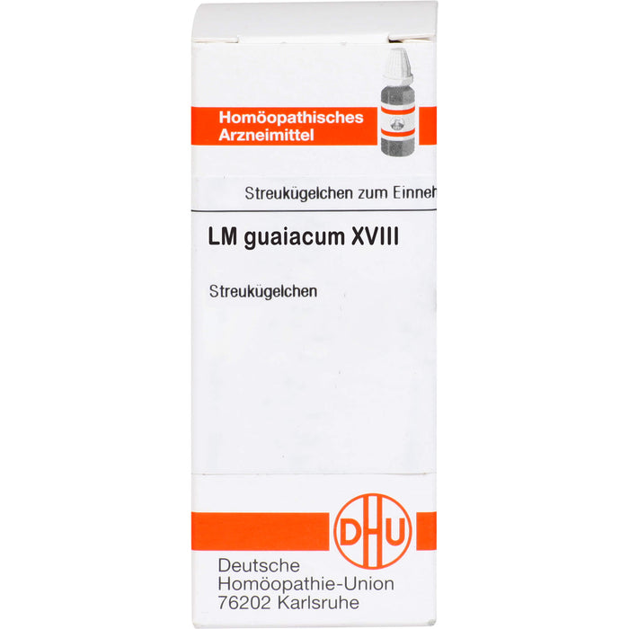 Guaiacum LM XVIII DHU Globuli, 5 g Globuli