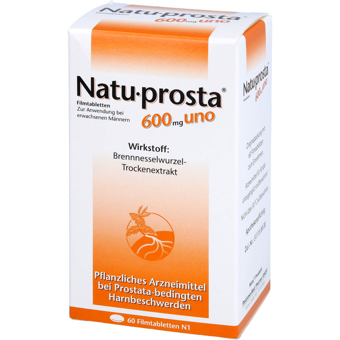 Natu-prosta 600 mg uno Filmtabletten bei Prostataerkrankungen, 60 St. Tabletten