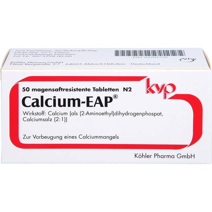 Calcium-EAP Filmtabletten zur Vorbeugung eines Calciummangels, 50 pc Tablettes