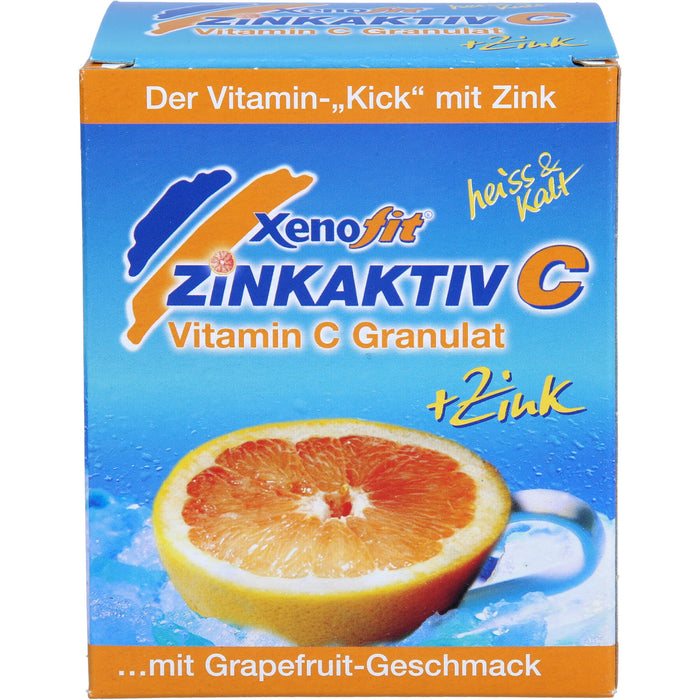 Xenofit Zinkaktiv C Vitamin C Granulat + Zink mit Grapefruit-Geschmack, 10 pc Sachets