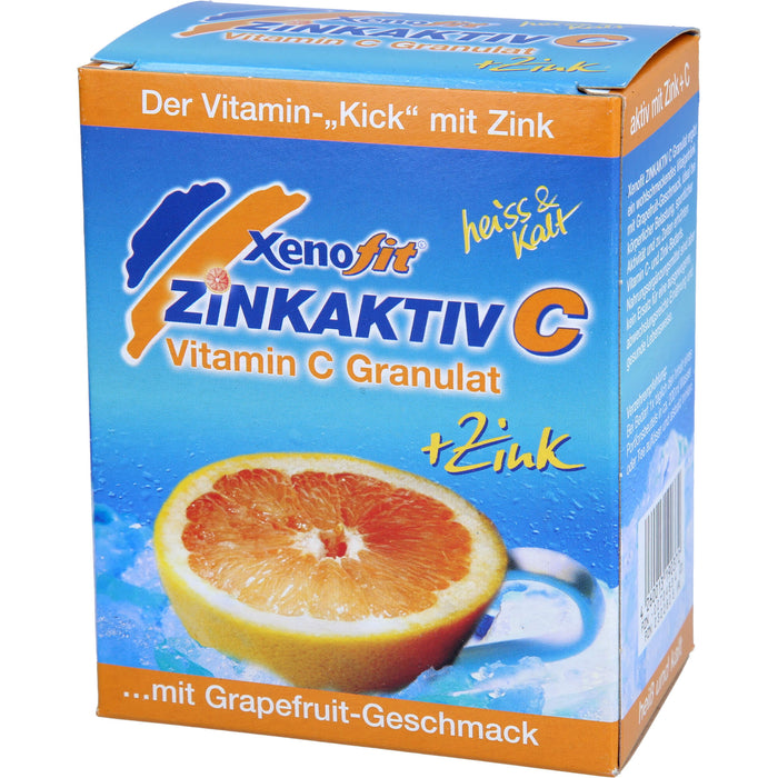 Xenofit Zinkaktiv C Vitamin C Granulat + Zink mit Grapefruit-Geschmack, 10 pcs. Sachets