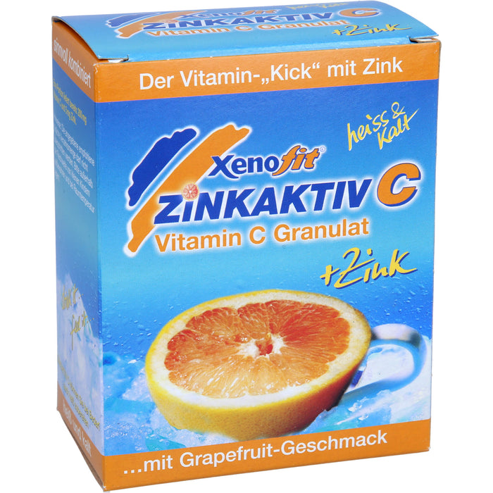 Xenofit Zinkaktiv C Vitamin C Granulat + Zink mit Grapefruit-Geschmack, 10 pcs. Sachets