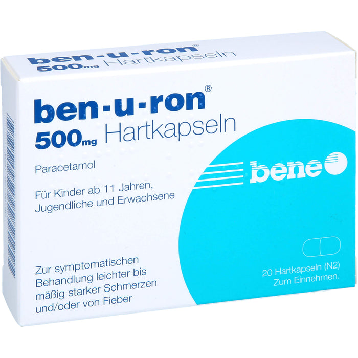 Ben-u-ron 500 mg Kapseln, 20 St. Kapseln