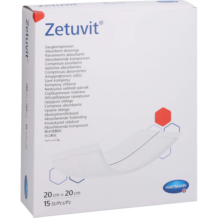 Zetuvit Saugkompresse steril 20 x 20 cm, 15 pcs. Compresses