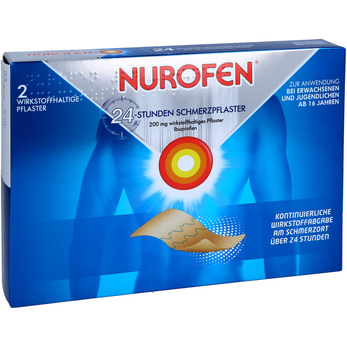 Nurofen Gelenk- und Muskelschmerzlinderung Ibuprofen 200 mg medizinisches Pflaster, 2 St. Pflaster