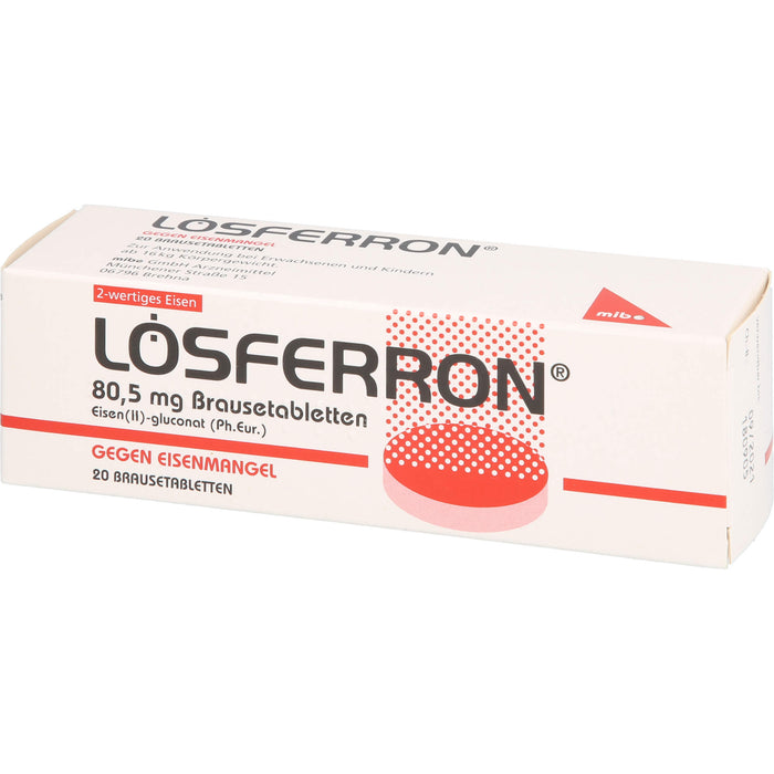 LOSFERRON Brausetabletten gegen Eisenmangel, 20 St. Tabletten