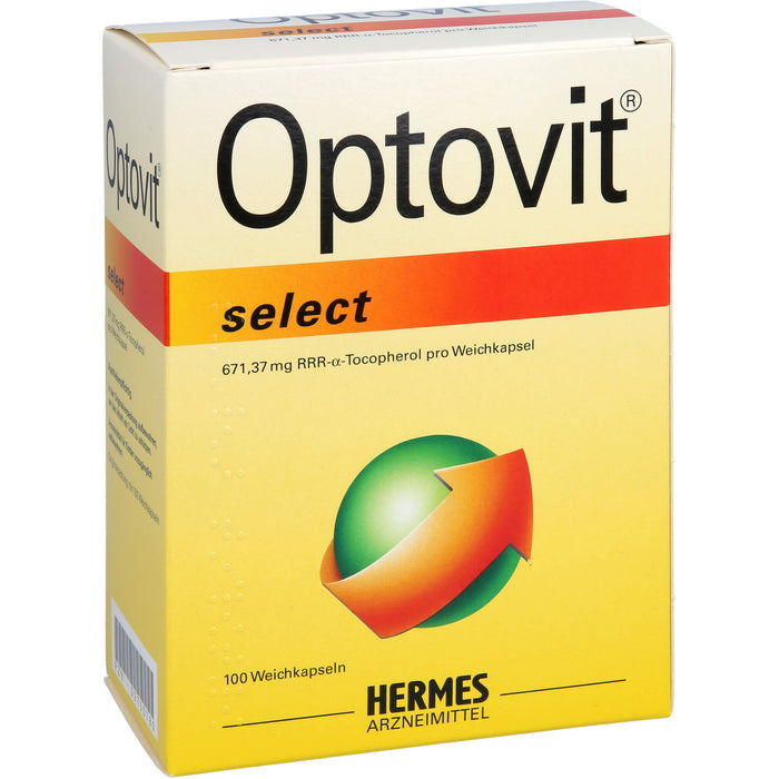 Optovit select 1000 I.E. Kapseln bei Gelenkbeschwerden zur Behandlung eines Vitamin-E Mangels, 100 pcs. Capsules