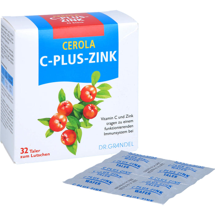 CEROLA C-Plus-Zink Taler, 32 pcs. Tablets