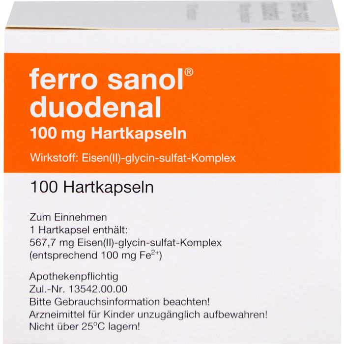 ferro sanol duodenal Hartkapseln gegen Eisenmangel, 100 pc Capsules