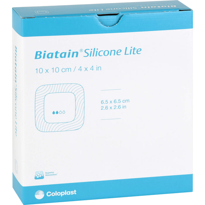 Biatain Silicone Lite Schaumverband 10x10cm, 10 St VER