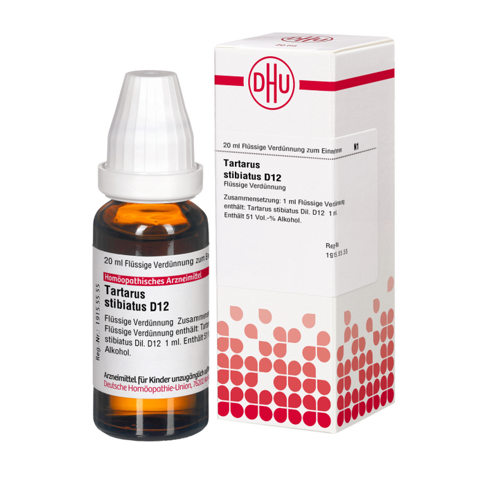 DHU Tartarus stibiatus D12 Dilution, 20 ml Lösung