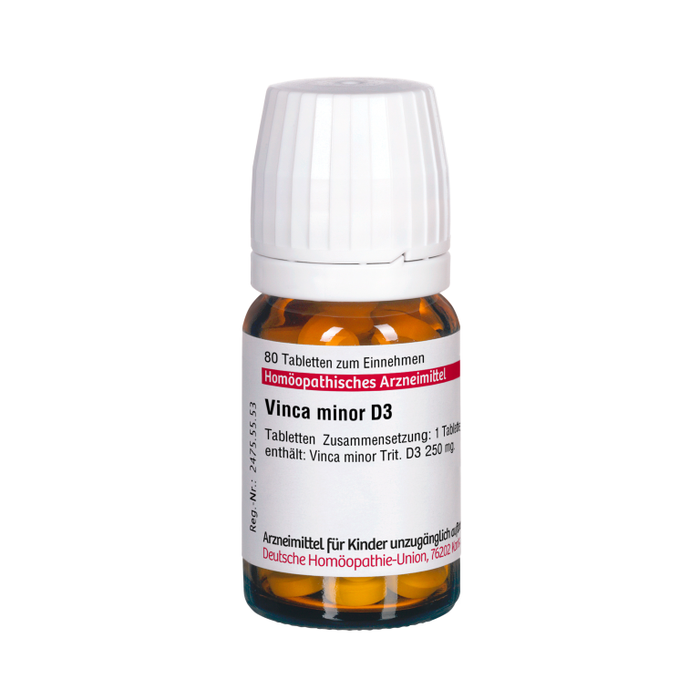 Vinca minor D3 DHU Tabletten, 80 St. Tabletten