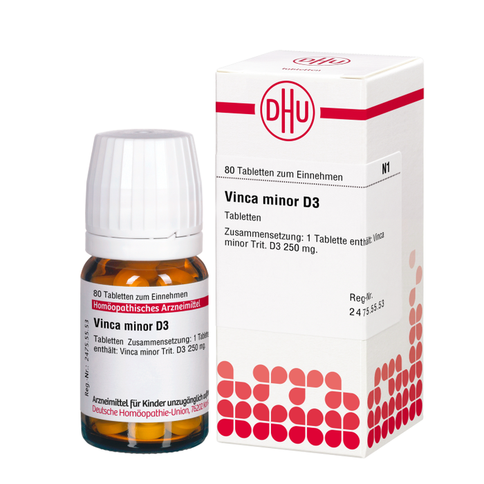 Vinca minor D3 DHU Tabletten, 80 St. Tabletten