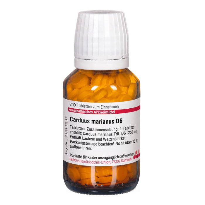 DHU Carduus marianus D6 Tabletten, 200 St. Tabletten