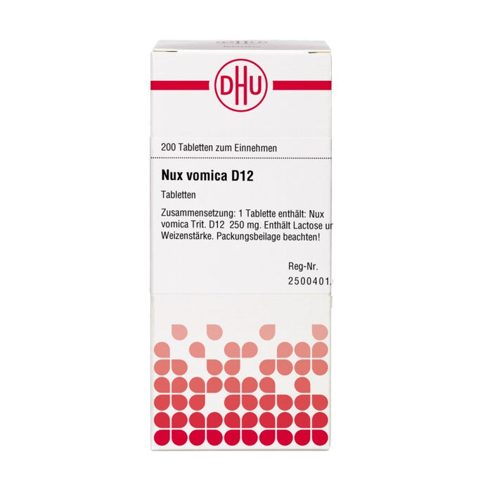 DHU Nux vomica D12 Tabletten, 200 St. Tabletten