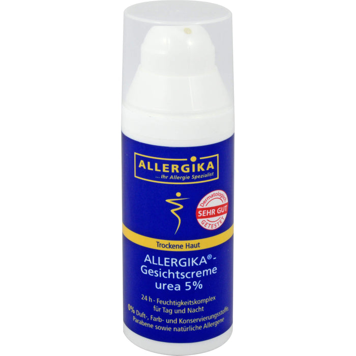 ALLERGIKA Gesichtscreme Urea 5% für trockene Haut, 50 ml Creme