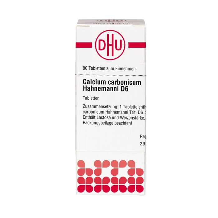 DHU Calcium carbonicum Hahnemanni D6 Tabletten, 80 pc Tablettes