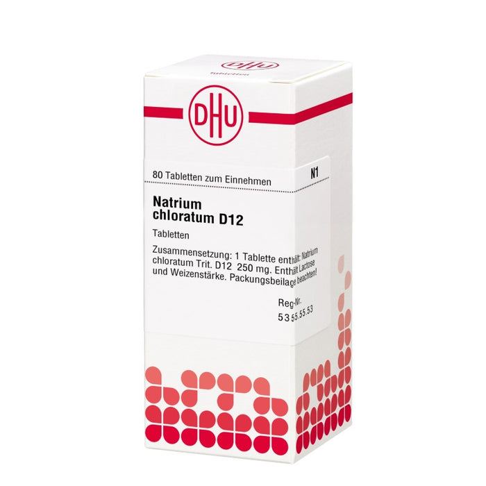 DHU Natrium chloratum D12 Tabletten, 80 St. Tabletten