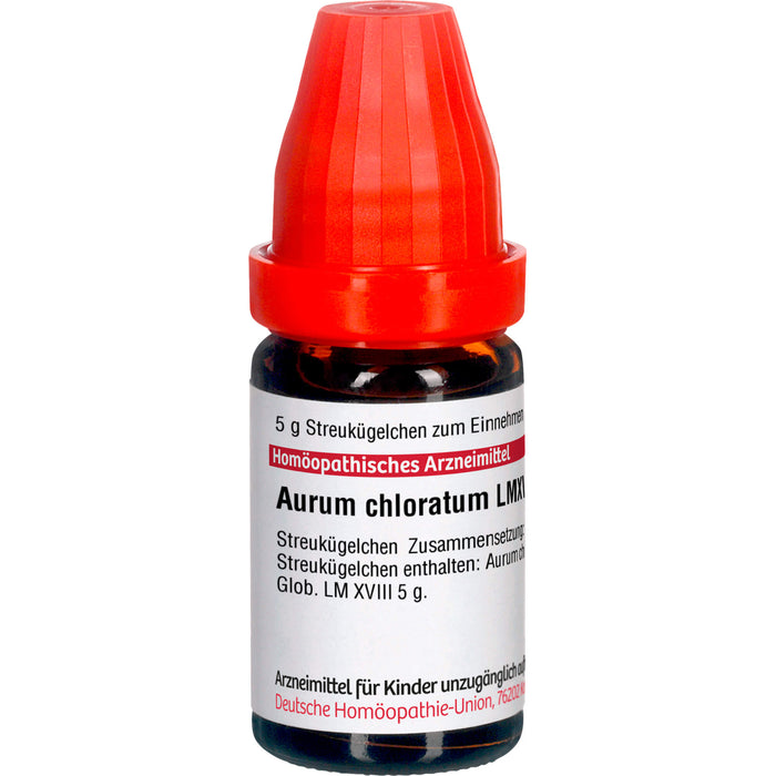 DHU Aurum chloratum LM XVIII Streukügelchen, 5 g Globules