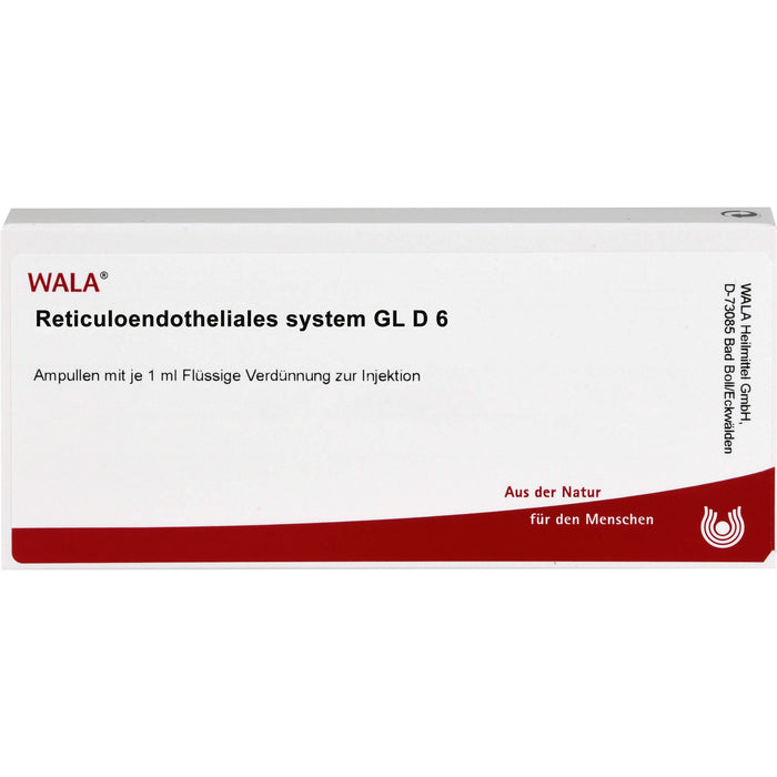 Reticuloendotheliales System Gl D6 Wala Ampullen, 10X1 ml AMP