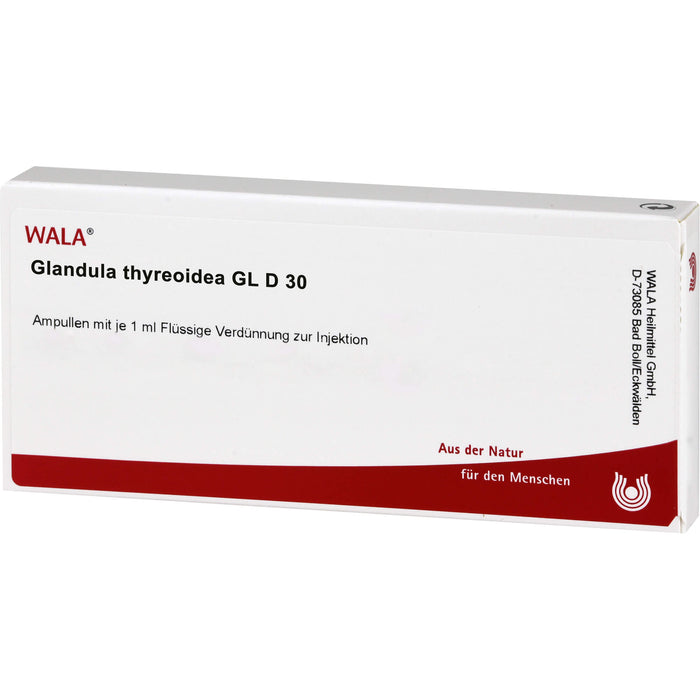 Glandula thyreoidea Gl D30 Wala Ampullen, 10X1 ml AMP