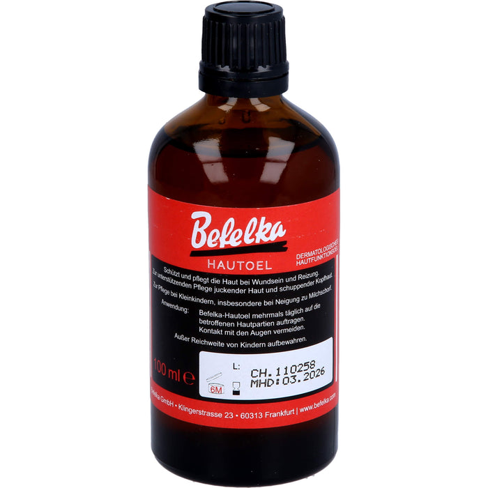 Befelka Hautöl schützt und pflegt die Haut bei Wundsein und Reizung, 100 ml Huile