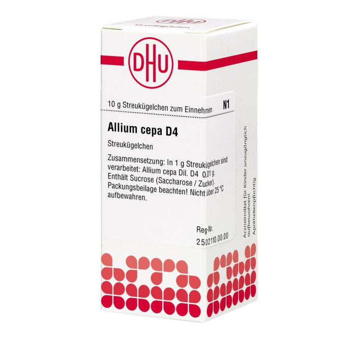 DHU Allium cepa D4 Streukügelchen, 10 g Globuli