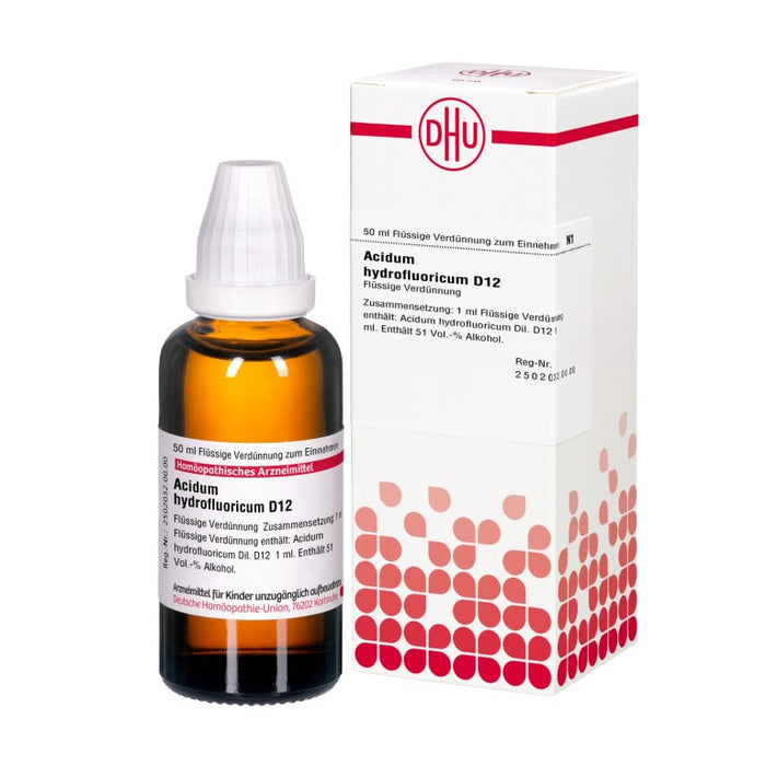 DHU Acidum hydrofluoricum D12 Dilution, 50 ml Lösung