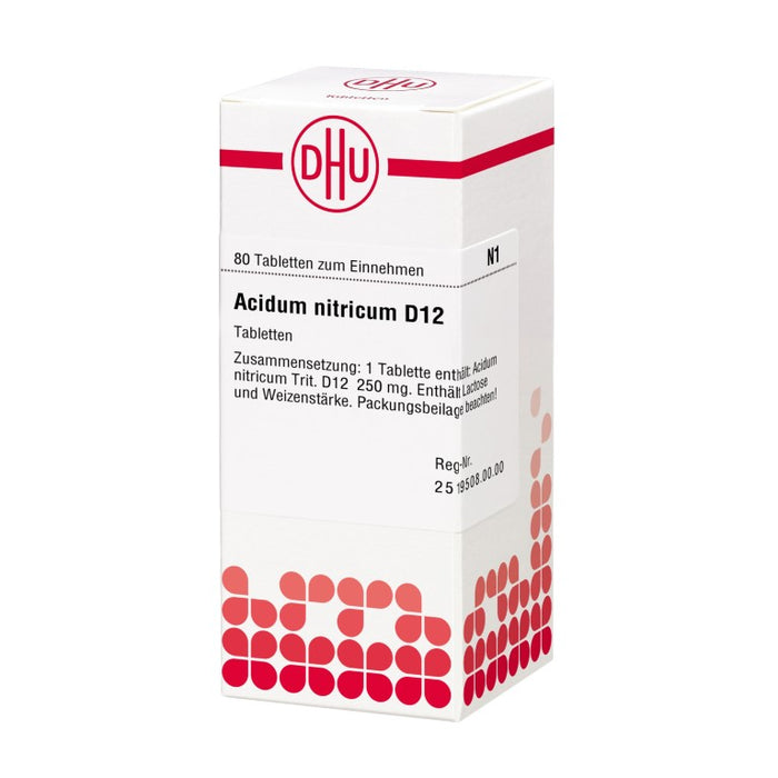 DHU Acidum nitricum D12 Tabletten, 80 pc Tablettes