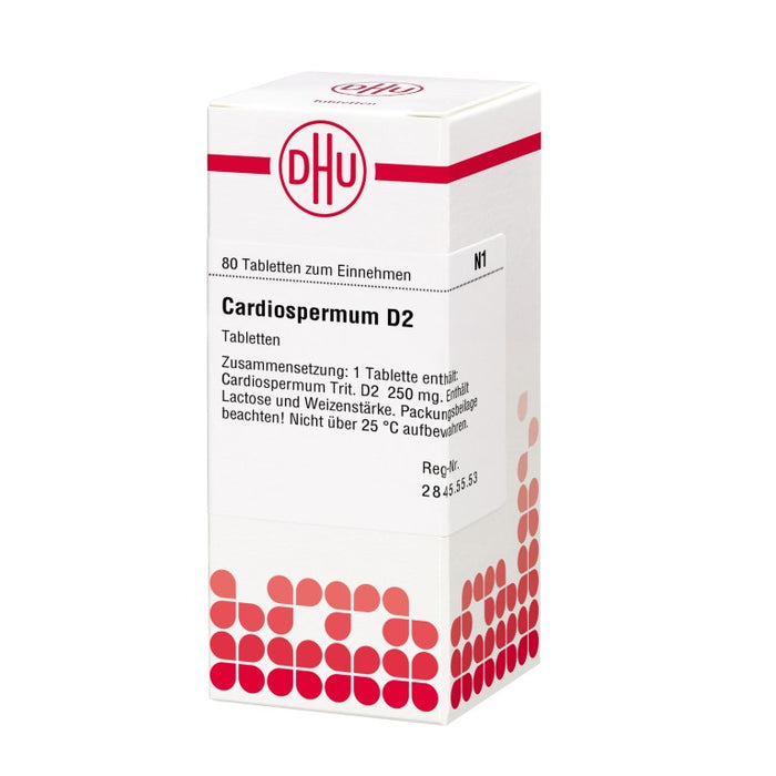 DHU Cardiospermum D2 Tabletten, 80 pc Tablettes