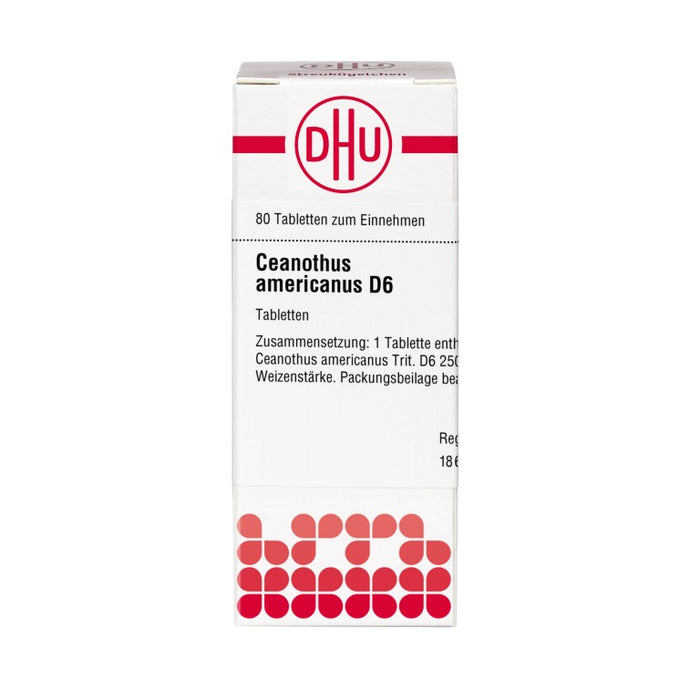 DHU Ceanothus americanus D6 Tabletten, 80 pcs. Tablets