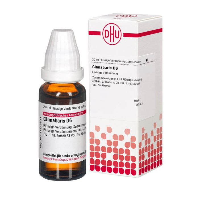 Cinnabaris D6 DHU Dilution, 20 ml Lösung