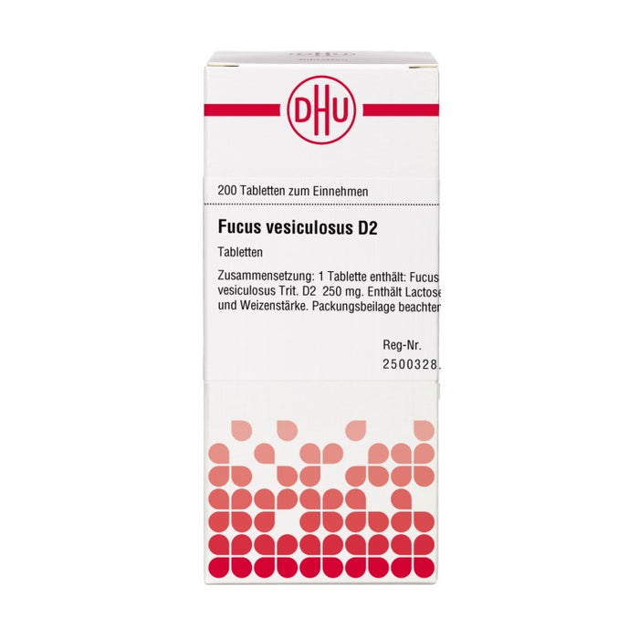 DHU Fucus vesiculosus D2 Tabletten, 200 St. Tabletten