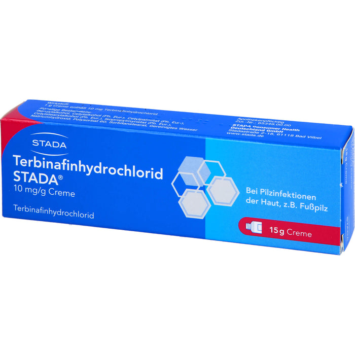 Terbinafinhydrochlorid STADA 10 mg/g Creme, 15 g Cream